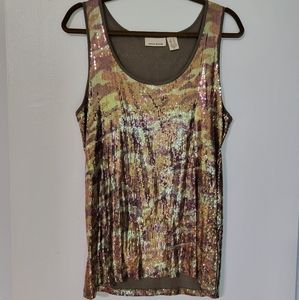 DKNY Sequin tank top